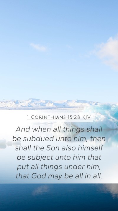 1 Corinthians 15:28 KJV Bible Verse Image