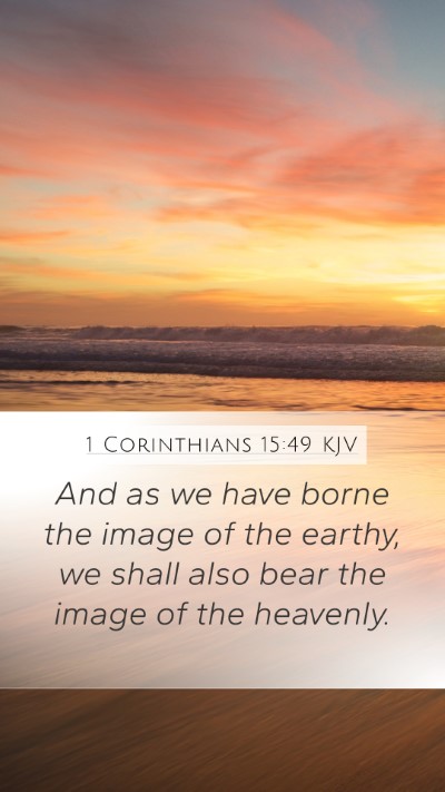 1 Corinthians 15:49 KJV Bible Verse Image