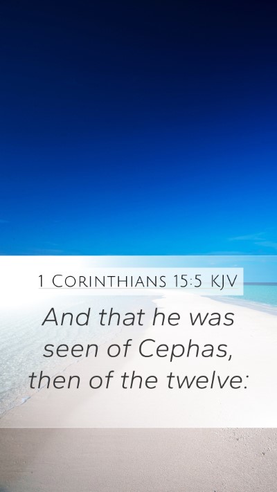 1 Corinthians 15:5 KJV Bible Verse Image