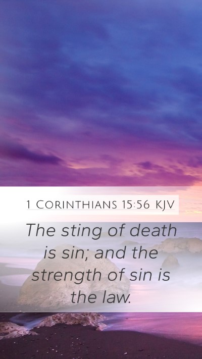1 Corinthians 15:56 KJV Bible Verse Image