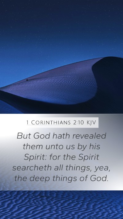 1 Corinthians 2:10 KJV Bible Verse Image
