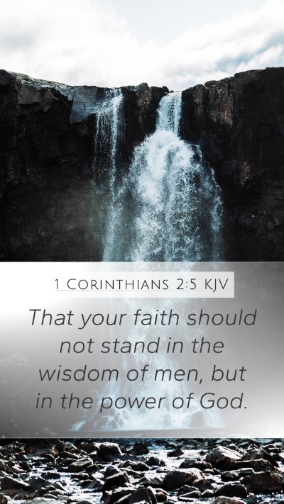 1 Corinthians 2:5 KJV Bible Verse Image