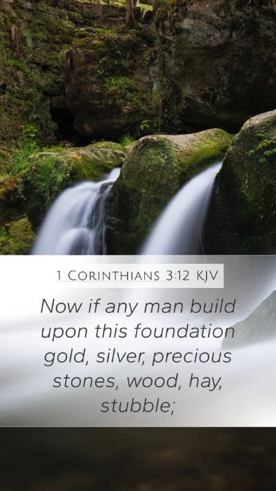 1 Corinthians 3:12 KJV Bible Verse Image