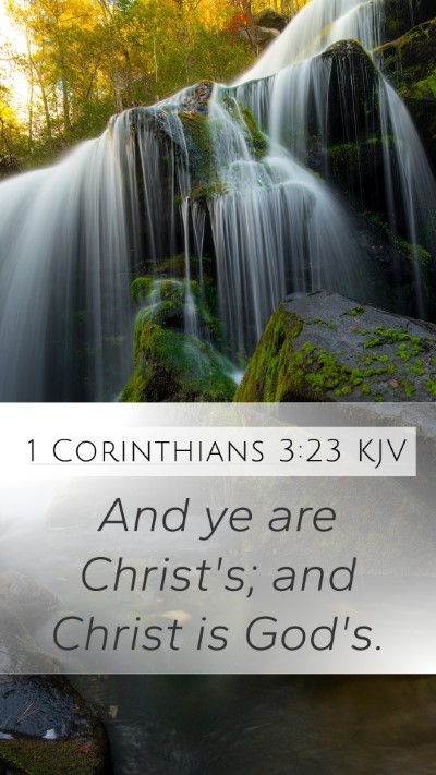 1 Corinthians 3:23 KJV Bible Verse Image