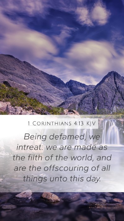 1 Corinthians 4:13 KJV Bible Verse Image