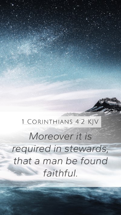 1 Corinthians 4:2 KJV Bible Verse Image