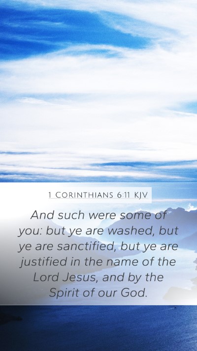1 Corinthians 6:11 KJV Bible Verse Image