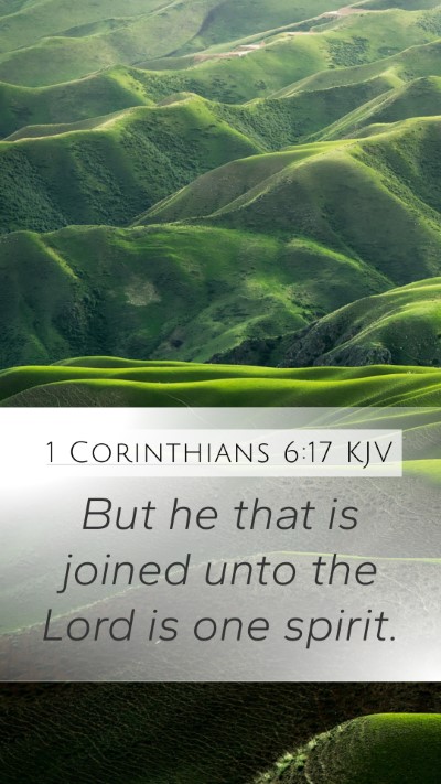 1 Corinthians 6:17 KJV Bible Verse Image