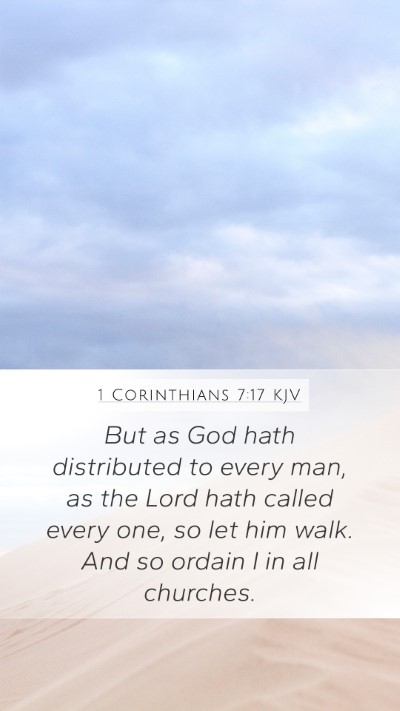 1 Corinthians 7:17 KJV Bible Verse Image