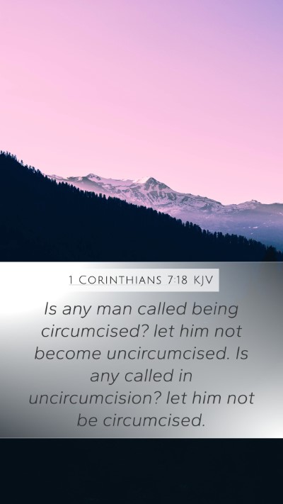 1 Corinthians 7:18 KJV Bible Verse Image