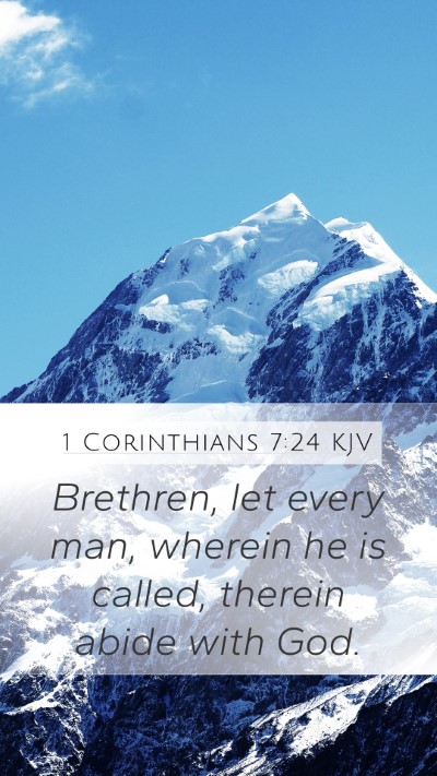 1 Corinthians 7:24 KJV Bible Verse Image