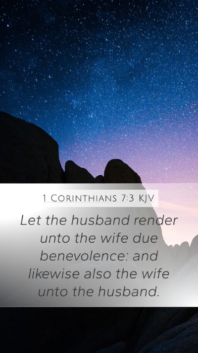 1 Corinthians 7:3 KJV Bible Verse Image