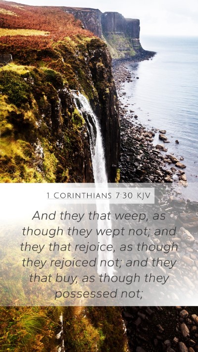1 Corinthians 7:30 KJV Bible Verse Image