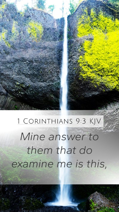 1 Corinthians 9:3 KJV Bible Verse Image