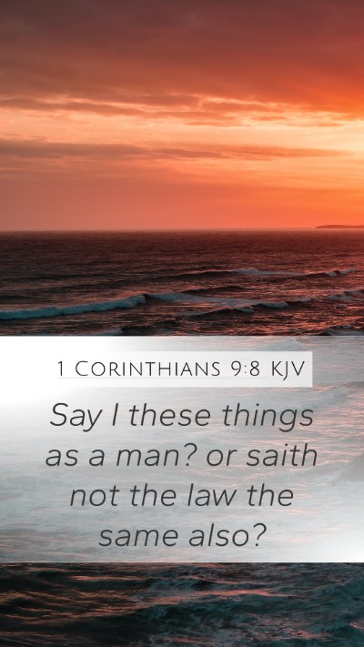 1 Corinthians 9:8 KJV Bible Verse Image