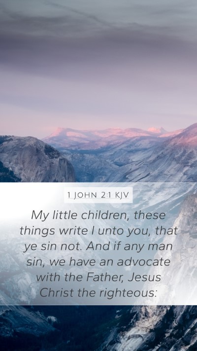 1 John 2:1 KJV Bible Verse Image