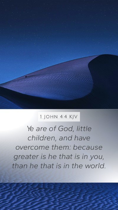 1 John 4:4 KJV Bible Verse Image