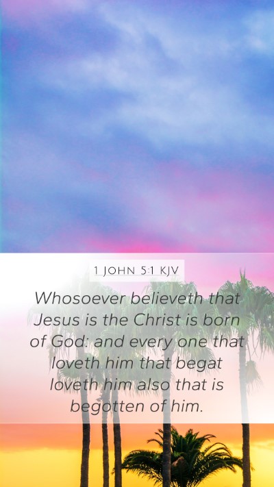 1 John 5:1 KJV Bible Verse Image