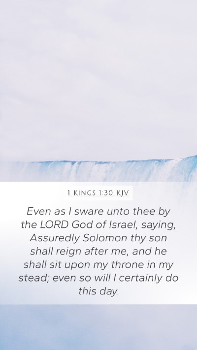 1 Kings 1:30 KJV Bible Verse Image