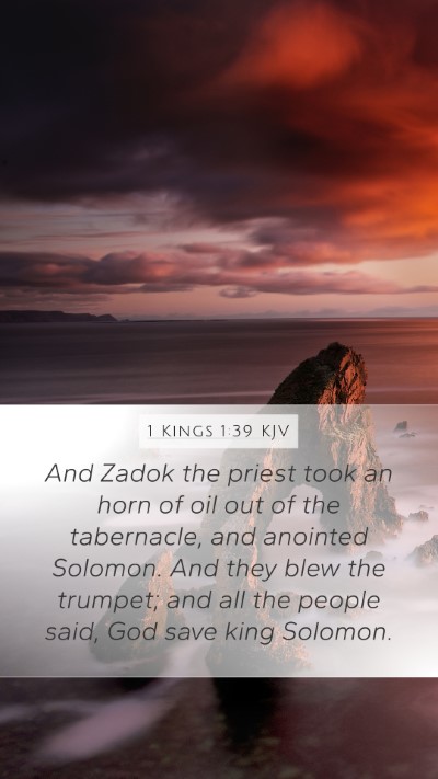 1 Kings 1:39 KJV Bible Verse Image