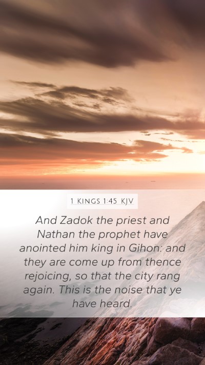 1 Kings 1:45 KJV Bible Verse Image