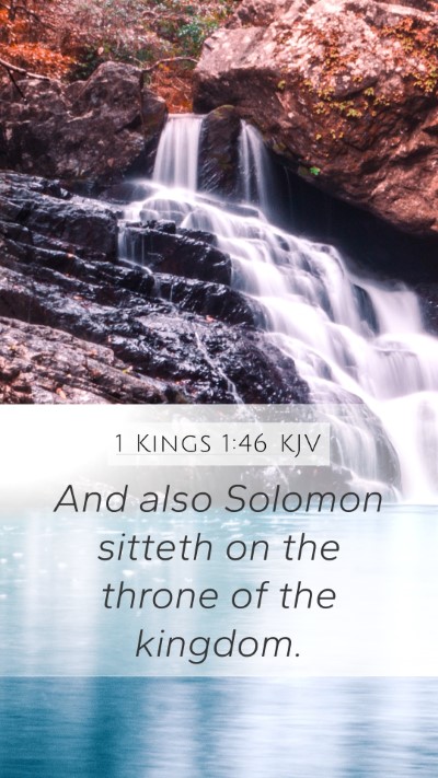 1 Kings 1:46 KJV Bible Verse Image