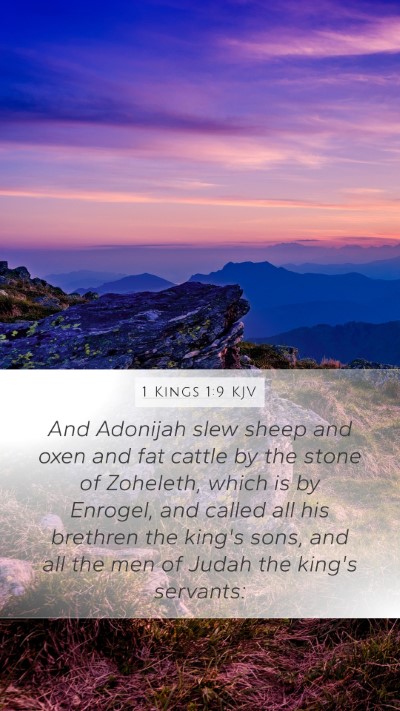 1 Kings 1:9 KJV Bible Verse Image