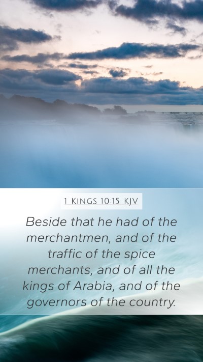 1 Kings 10:15 KJV Bible Verse Image