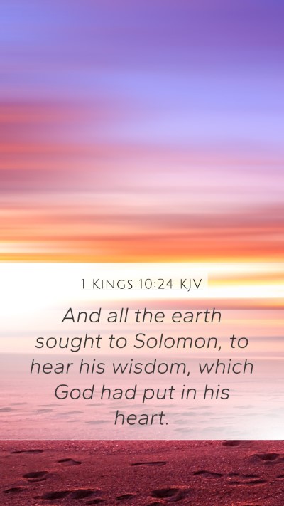 1 Kings 10:24 KJV Bible Verse Image