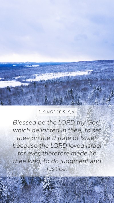 1 Kings 10:9 KJV Bible Verse Image