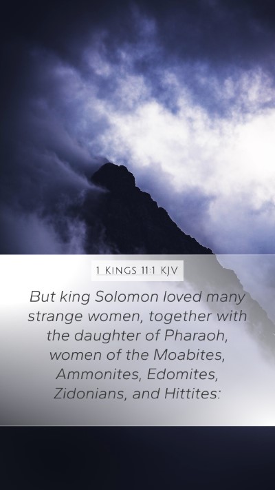 1 Kings 11:1 KJV Bible Verse Image