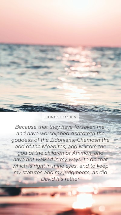 1 Kings 11:33 KJV Bible Verse Image