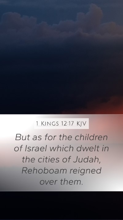 1 Kings 12:17 KJV Bible Verse Image