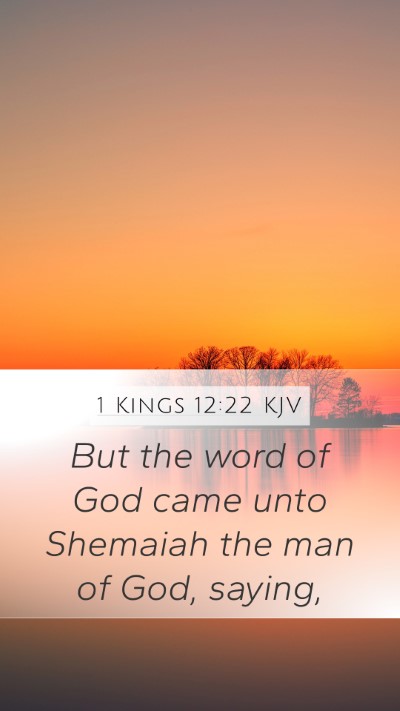 1 Kings 12:22 KJV Bible Verse Image
