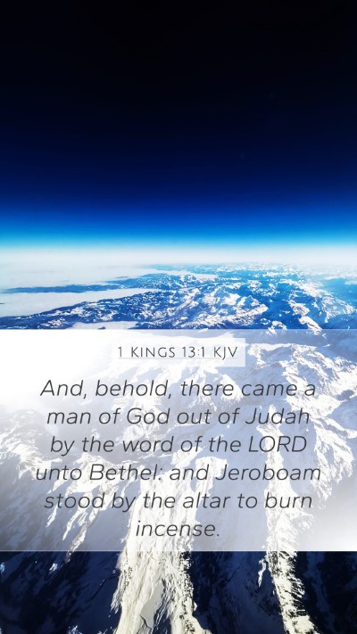 1 Kings 13:1 KJV Bible Verse Image