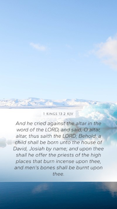 1 Kings 13:2 KJV Bible Verse Image