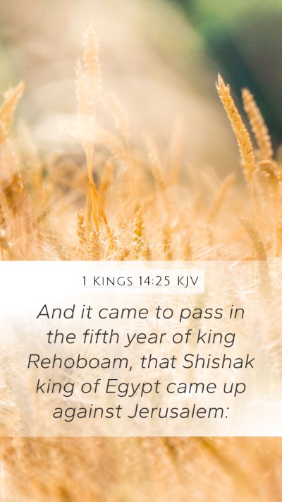 1 Kings 14:25 KJV Bible Verse Image