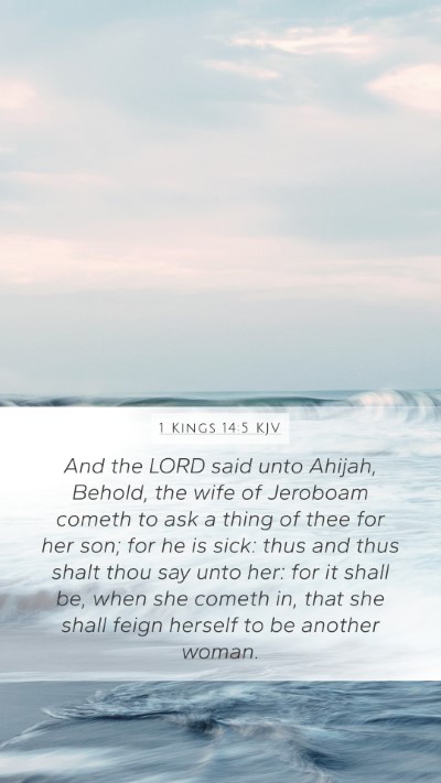 1 Kings 14:5 KJV Bible Verse Image