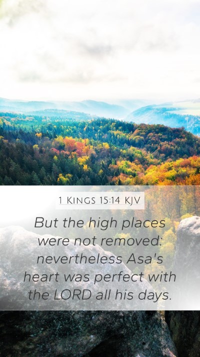 1 Kings 15:14 KJV Bible Verse Image