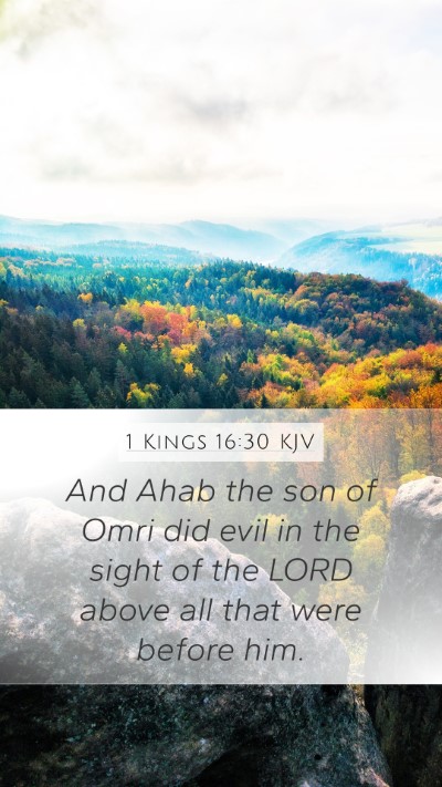 1 Kings 16:30 KJV Bible Verse Image