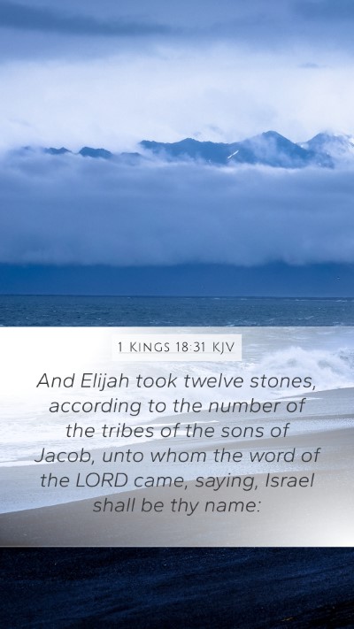 1 Kings 18:31 KJV Bible Verse Image