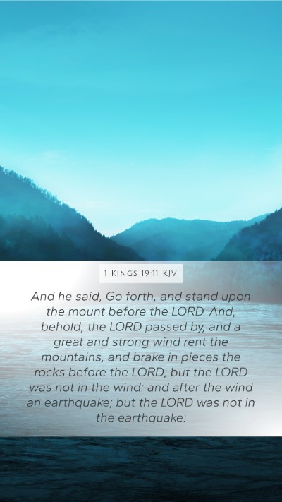 1 Kings 19:11 KJV Bible Verse Image