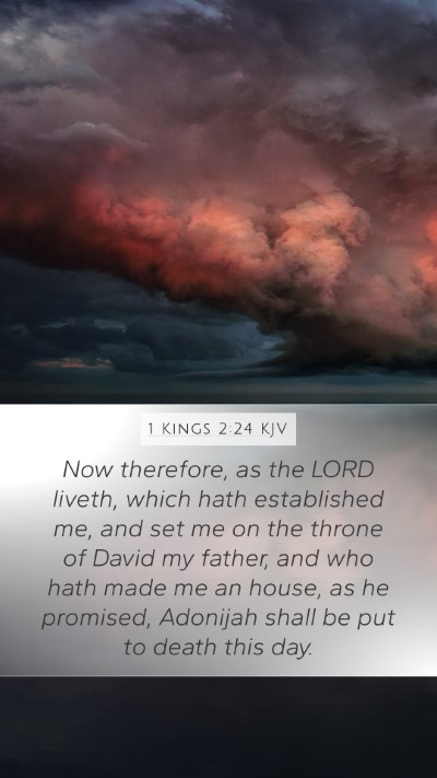 1 Kings 2:24 KJV Bible Verse Image