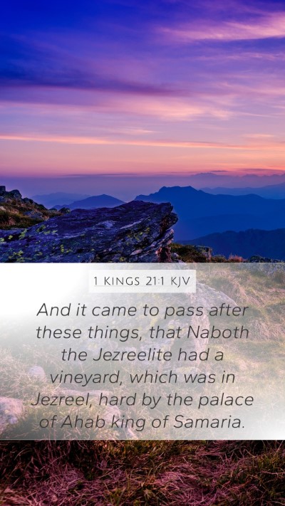 1 Kings 21:1 KJV Bible Verse Image