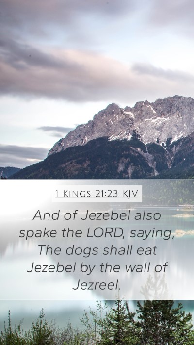 1 Kings 21:23 KJV Bible Verse Image