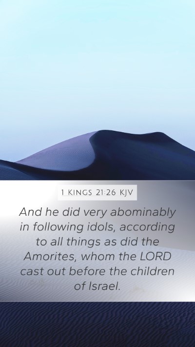 1 Kings 21:26 KJV Bible Verse Image