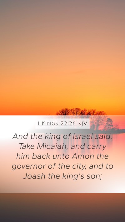 1 Kings 22:26 KJV Bible Verse Image
