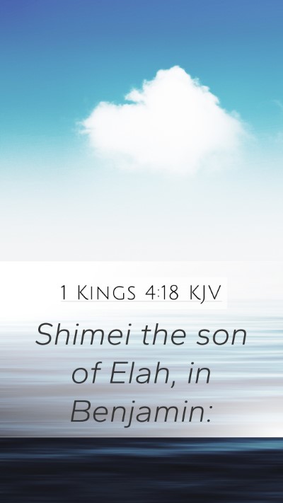 1 Kings 4:18 KJV Bible Verse Image