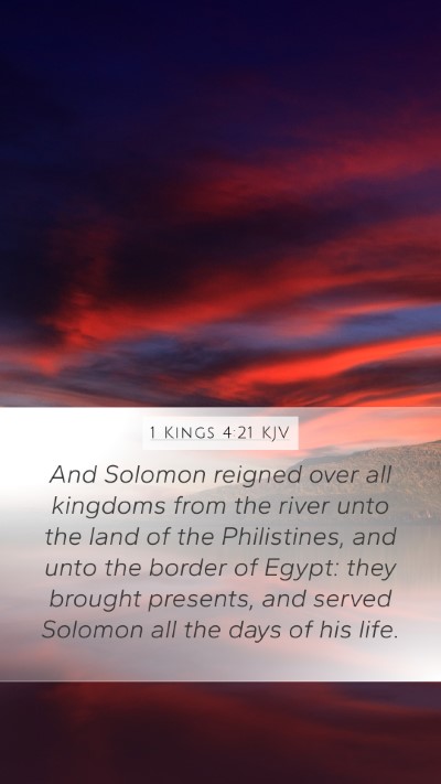 1 Kings 4:21 KJV Bible Verse Image