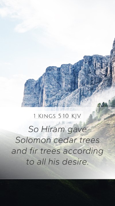 1 Kings 5:10 KJV Bible Verse Image